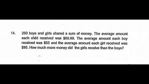 P6 2019 River Valley Prelims Q14 - Assumption Method - Average | Boys Girls | PSLE Maths