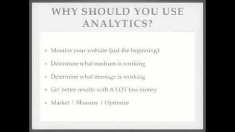 Google Analytics campaign tracking Video I