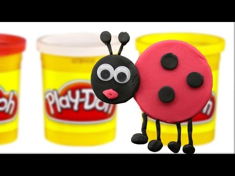 Видео: Пластилин для детей плей до божья коровка!