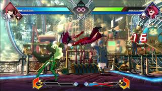 BBTag Mitsuru Linne Cross Burst DP Wiff Punish