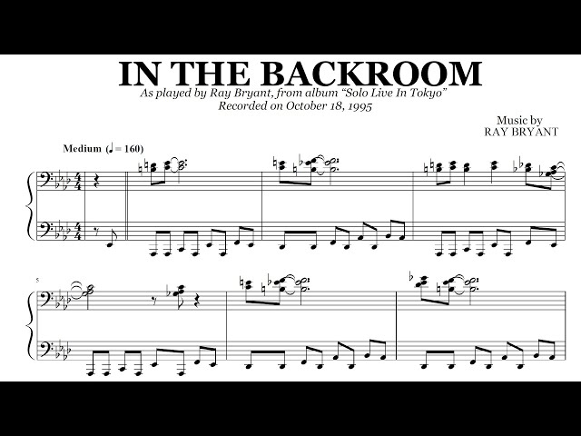 Backrooms Sheet music for Piano (Solo)
