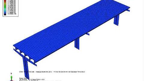 steel bridge with damper under blast loading-(www.femiran.com)