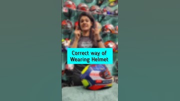 CORRECT WAY OF WEARING HELMET #tipsandtricks #wroom