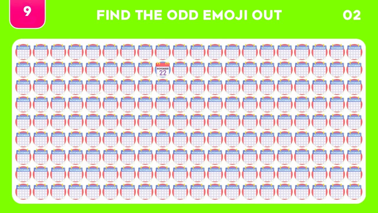 Find The Odd Emoji Out | Emoji Quiz
