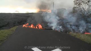 2014-11-09 lava crosses road