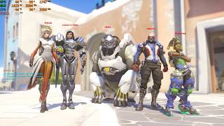 Overwatch with a GTX 1050 ti  high settings 1080p with an Intel Xeon E3-1240