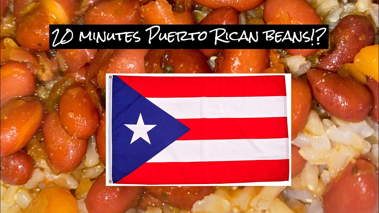 How To Make Puerto Rican Beans In 20 Minutes! YouTube