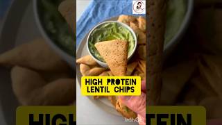 High protein lentil chips - easy and quick evening #snacks #foodieshorts #viral #trending #recipe