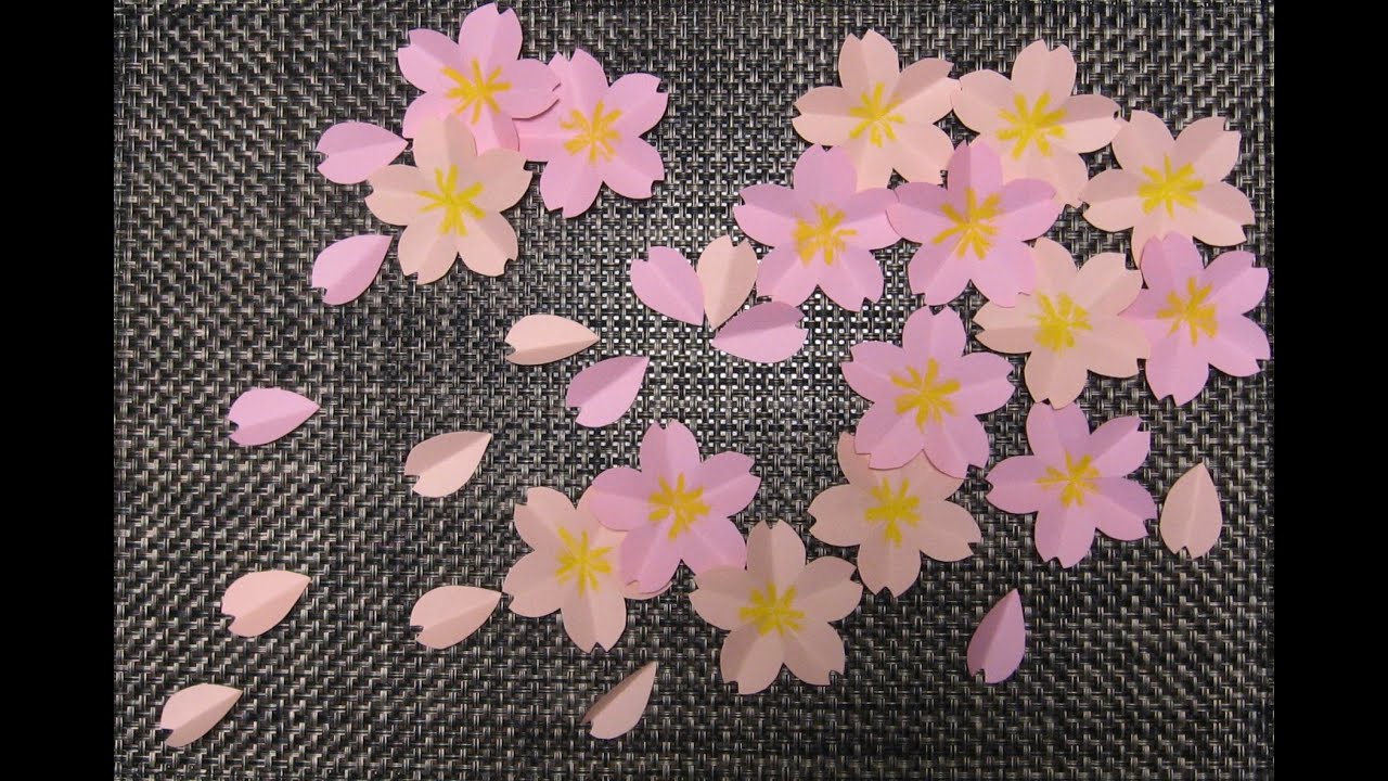 Kimie Ganiの 桜の壁面掲示 型紙付き Sakura To Make Using The