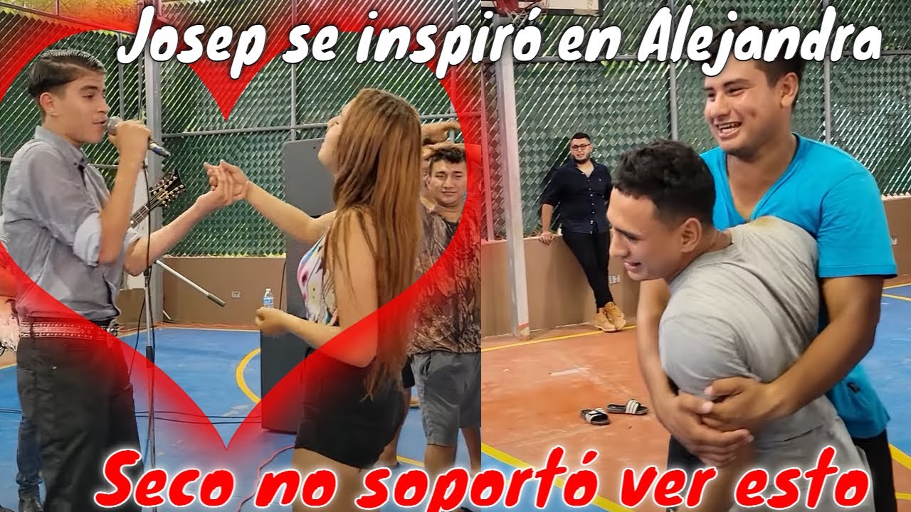 El vocalista de la banda le cantó a Alejandra. Seco no pudo disimular los celos.