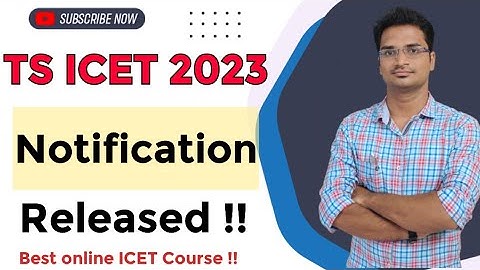 TS ICET 2023 Notification వచ్చేసింది || Exam date ఎప్పుడు, Exam Fee 750/- for OC  || Apply now