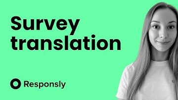 How to translate surveys