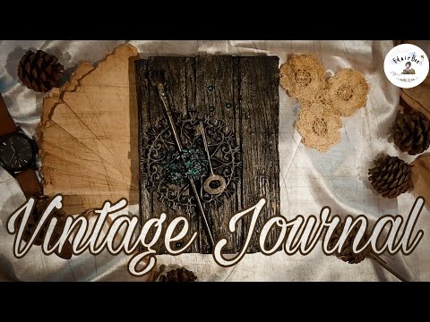 DIY VINTAGE JOURNAL 📜 |  Book binding🧵  |  Easy mysterious cover🍂