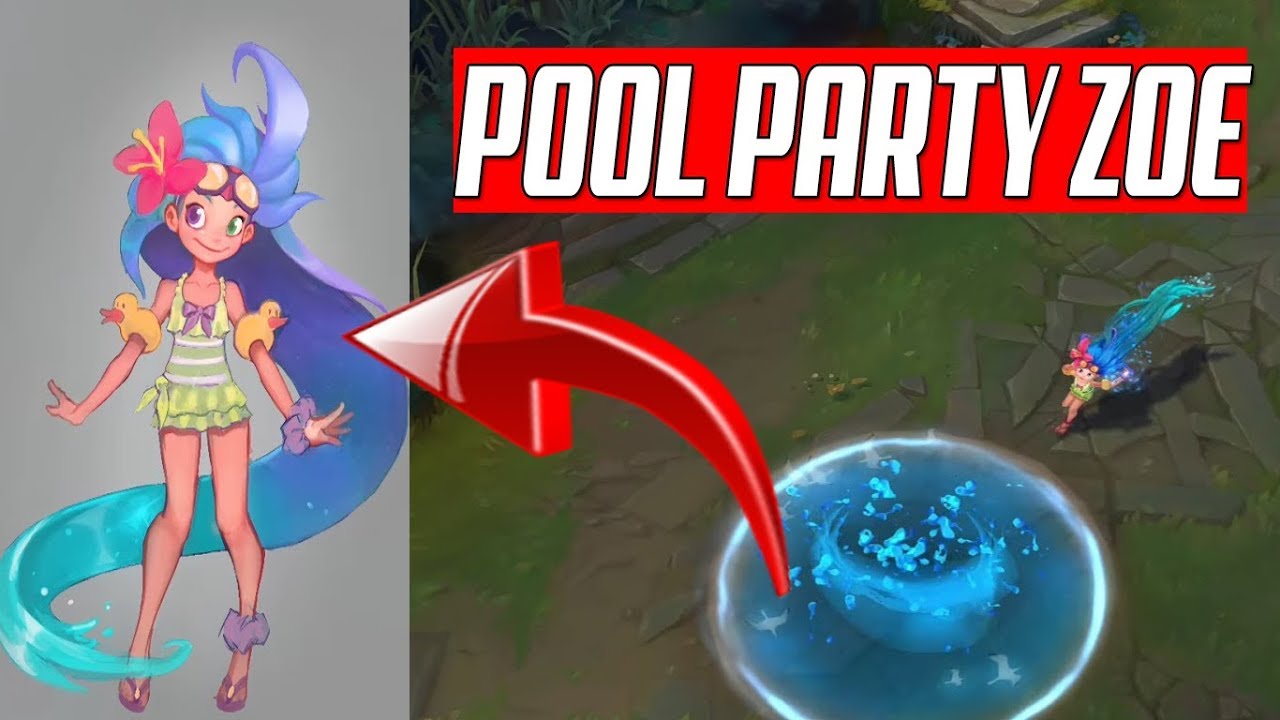 POOL PARTY ZOE+ MULTE ALTE SKIN-URI! LOL ROMANIA