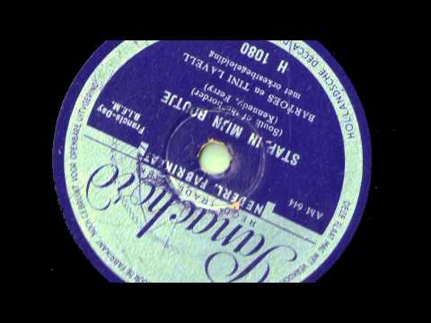 Bartoes en Tini Lavell -- Stap in mijn bootje 1939.