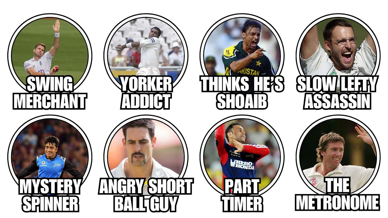 Every Type of BOWLER Explained In 8 Minutes