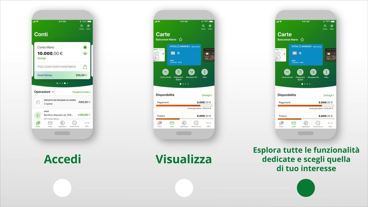 Gestione carte | App Intesa Sanpaolo Mobile - YouTube