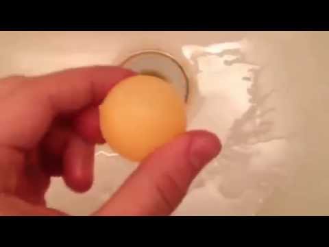 Как выровнять теннисный шарик если он помялся