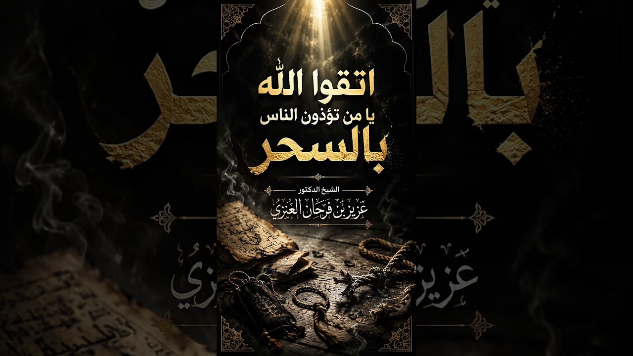 اتقوا الله يا من تؤذون الناس بالسحر . الشيخ الدكتور عزيز بن فرحان العنزي .