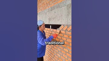 Traditional Masonry Techniques by Skilled Builder – Simple Yet Highly Accurate Wall Construction!