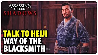 Talk to Heiji - Way of the Blacksmith | Assassin's Creed Shadows