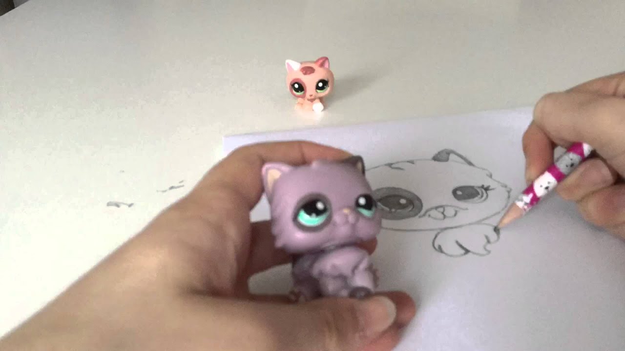 LPS: Cat & Kitten Drawing - YouTube