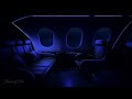 Dark futuristic first 1st class commercial jet  brown noise ambience  call dings  only  4k