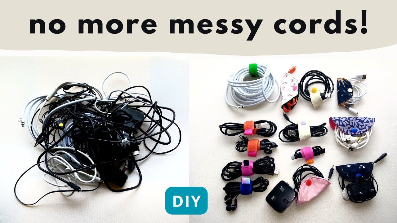 3 ways to organise your cords & cables | spring cleaning | craft ...
