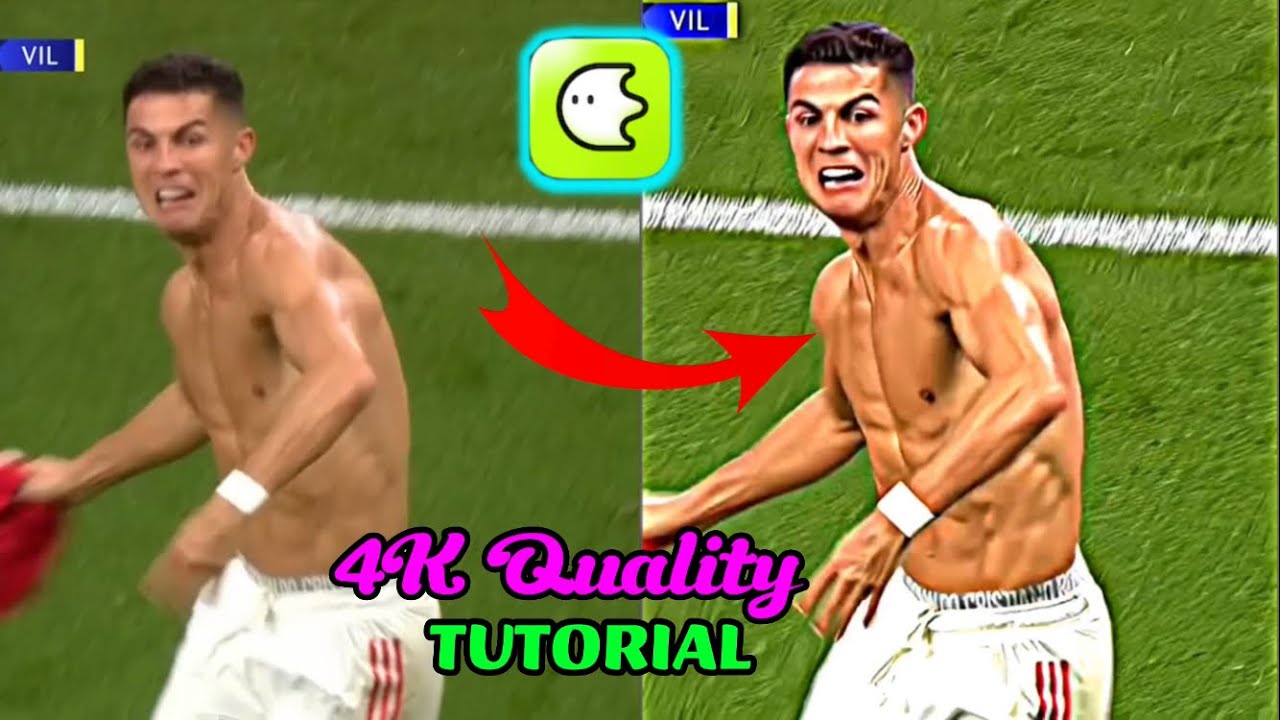How to get 4K quality football edits in Blurr App - YouTube