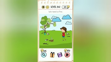 Brain Test Level 242 | We need fire walkthrough.