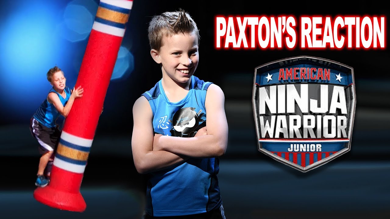 ⁣Paxton Myler's Reaction to American Ninja Warrior Jr!