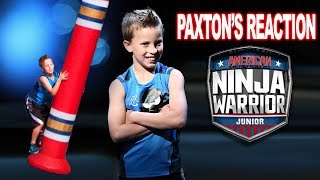 Paxton Myler's Reaction to American Ninja Warrior Jr!