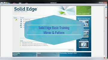 Solid Edge Tutorial Mirror & Pattern
