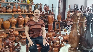 Live 17/9 Thợ gỗ làng nghề bán vài cặp lục bình, bàn ghế, tủ giường, đồ mỹ nghệ làm thủ công cực đẹp