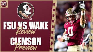 FSU Dominates Wake Forest Review | Clemson Game Preview & Prediction