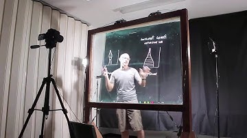 Setting up a lightboard video shoot