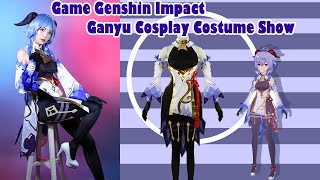 Game Genshin Impact Ganyu Cosplay Costume Show