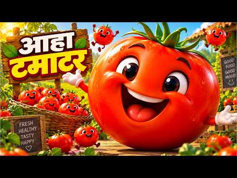 Aaha Tomato - Aaha Tamatar Bade Mazedar | Hindi Nursery Rhymes And Kids Song | Coco Rhymes #cartoon