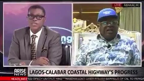 Heated exchange on live TV between Arise TV anchor, Rufai Oseni and minister of works, David Umahi 