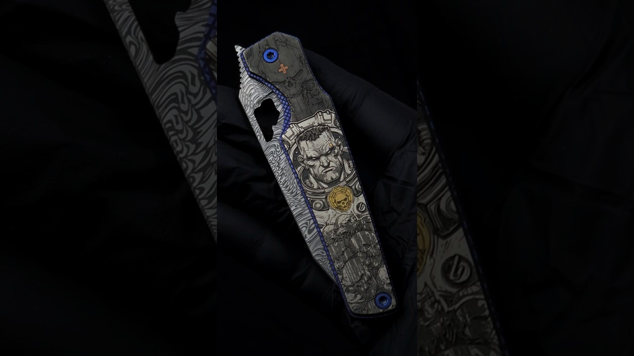 Marine — UNCOVSKY handcrafted Damascus folding knife