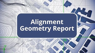 TBC - Alignment Geometry Report - Surface Modeling Edition Commands