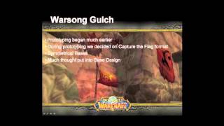 Blizzcon 2005 World of Warcraft Battleground Design