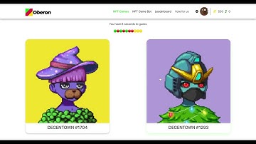 Oberon DegenTown Game 007