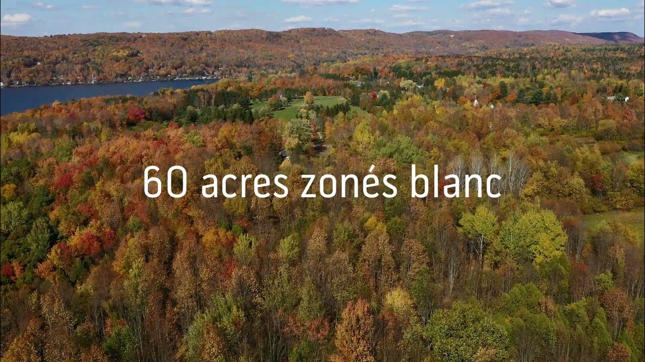 VENDU Terrain de 60 acres zonés blanc ch. Hatley Acres, Cantonsde