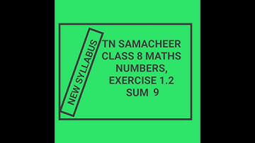 TN Samacheer 8th Maths Numbers Exercise 1.2, Sum 9