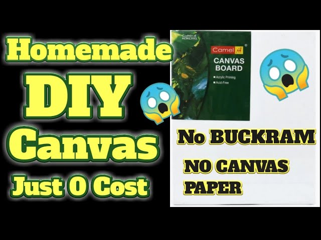 Diy Canvas Paper - How to make canvas paper at home/Homemade