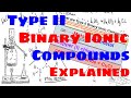 Understanding Type 2 Binary Ionic Compounds