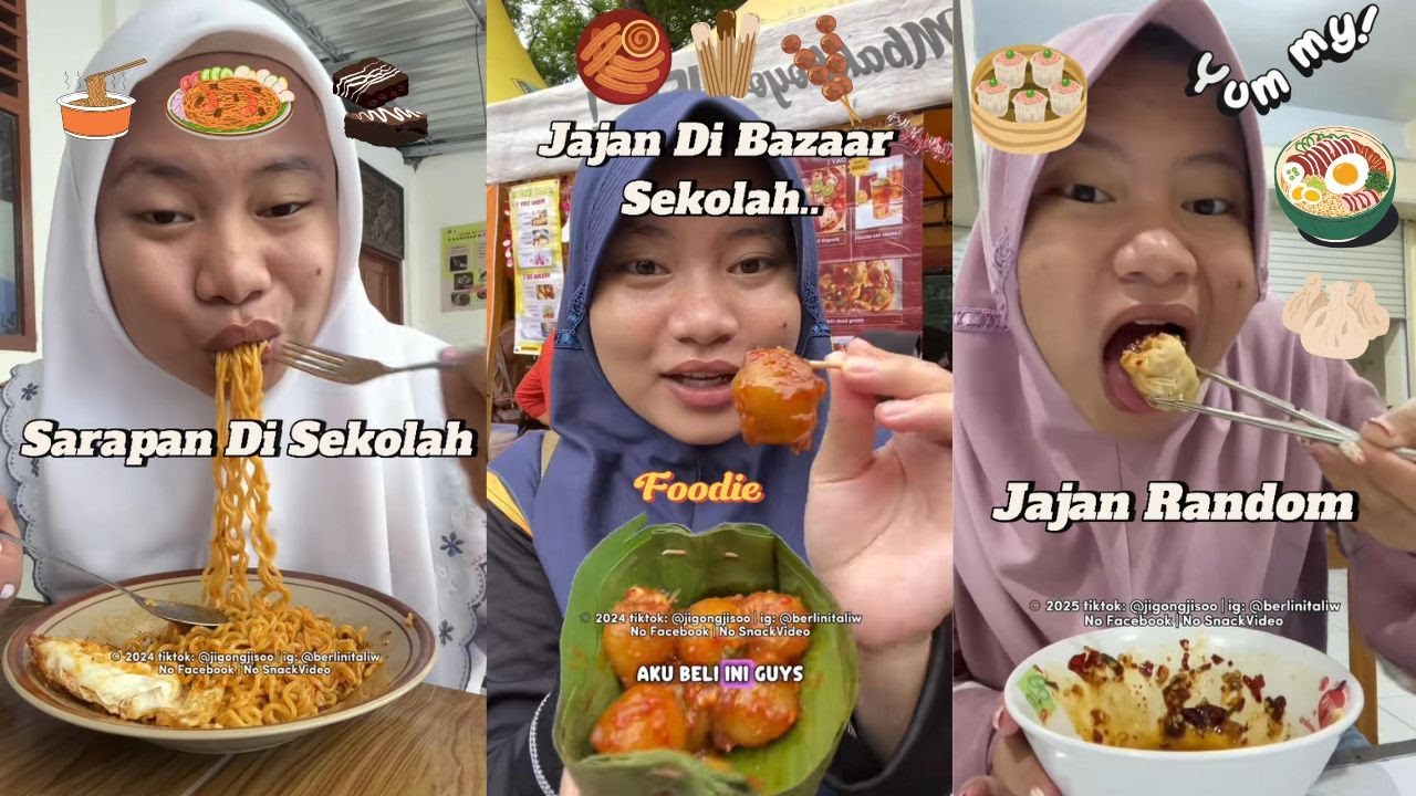 Kompilasi Makan Di Sekolah Dan Jajan Tiktoker Ibeeengg