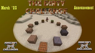 Announcement - MC Creator Challenges - The Dirty Challenge