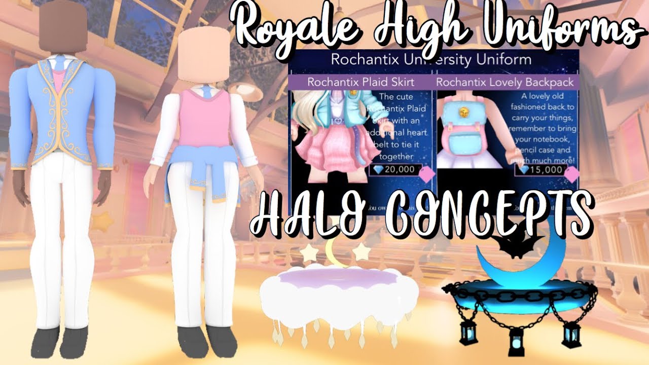 Royale High *NEW* Uniform set concepts! + NEW Halo concepts and more ...